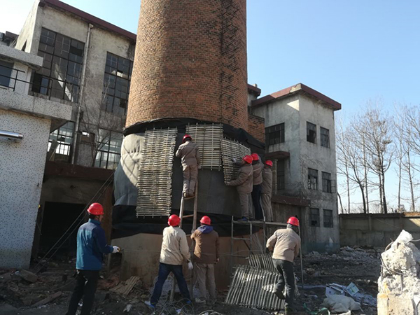 青島啤酒（連云港）有限公司煙囪爆破拆除